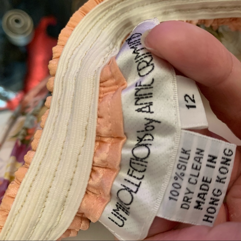 Vintage 70s Silk Secretary Midi Skirt - Picture 8 of 8